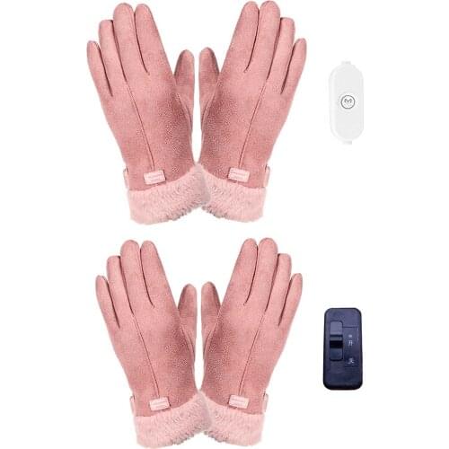 Electric Heating Snowmobile Snowboard Ski Gloves Snow Mittens Windproof Waterproof Men Women Snowboarding Skiing Gloves Lovable