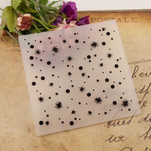 KLJUYP Dot Plastic Embossing Folders for DIY Scrapbooking Paper Craft/Card Making Decoration Supplies