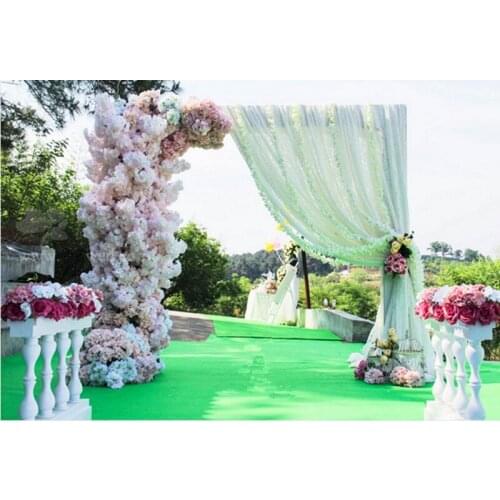 Plastic or Metal Fence Roman Column Aisle Runner Road Lead Props White Design Free Shipping