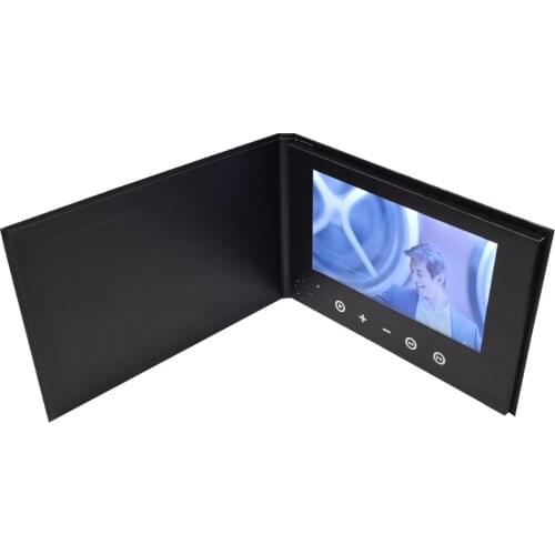 Custom production hardcover video Brochure 7inch Universal Video Greeting Cards watching booklet for Advertising busines on sale