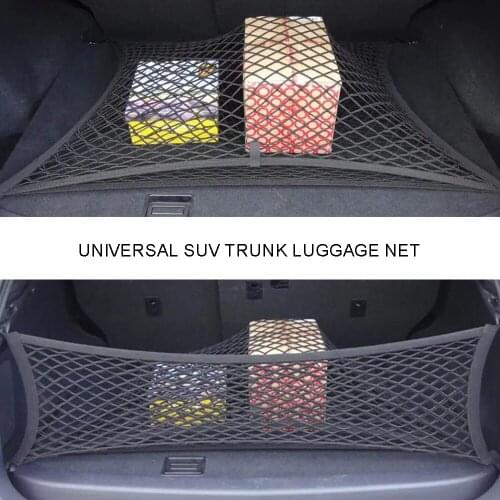 Durable Car Trunk Organizer Storage Bag Heavy Duty Cargo Net Stretchable Elastic Car Truck Net With Hooks Storage Mesh