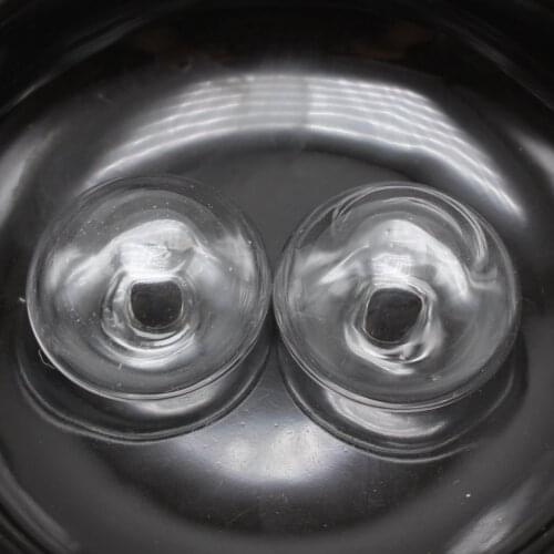 10 Clear Empty Glass Dome Terrarium 1/2 Globe Bottle 24mm Flatback Cabochon