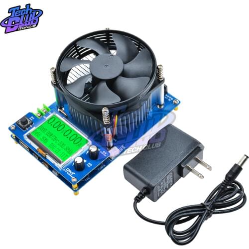 2.2'' LCM 150W 10A Adjustable Constant Current Electronic Load Battery Tester Meter Lead-acid lithium Discharge Capacity Teste