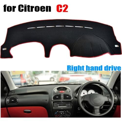 RKAC Custom fit Car dashboard covers mat for Citroen C2 all the years Right hand drive dashmat pad dash covers accessories