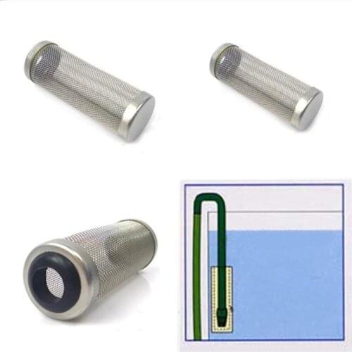 12mm/16mm Brand Aquarium Stainless Steel Mesh Filter Guard Fish Shrimp Lily Pipe Canister Intake Pipe Connector