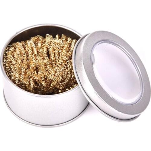 Welding Soldering Solder Iron Tip Cleaner Cleaning Steel Wire With Stand Set