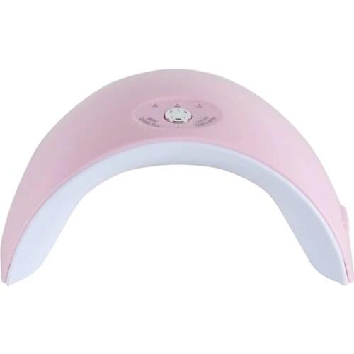 Star6 Pink Nail Dryer 12pcs LED UV Lamp Bottomless USB Connector LCD Display For Fast Gel Polishing Curing Nail Light