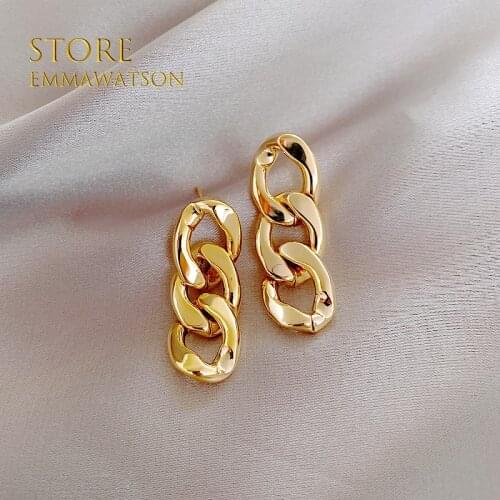 EmmaWatson Simple Stylish Star Women 2021 Drop Earrings Shiny White Zircon Exquisite Versatile Female Earring Fashion Jewelry