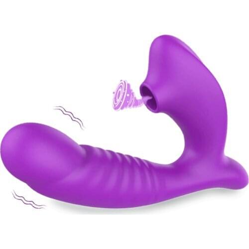 Sucking Vibrator G Point Sucking Sex Toy Clitoris Sucker Vaginal Masturbation Stick Silicon Dildo Female Vibrating Adult Product