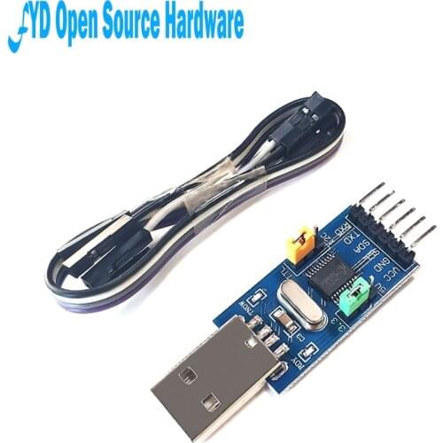 1pcs CH341T two-in-one module USB to I2C IIC UART USB to TTL single-chip serial port downloader
