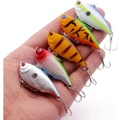1pcs Plastic VIB Fishing Lures 7.3g 5.5cm Sinking Jerkbait VIB For Fishing Wobblers Deep Dive Sinking Sea Ocean Artificial Bait