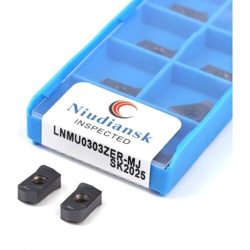 10Pc LNMU0303ZER-MJ SK2025 CNC Lathe Milling Insert Turning Tool Carbide Cutting Tool Processing Steel Stainless Steel Cast Iron