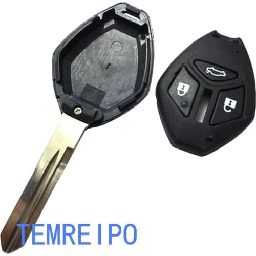 10pcs/lot Replacement keys for Mitsubishi car 3 button remote key shell Montero Sport Eclipse Galant key fob