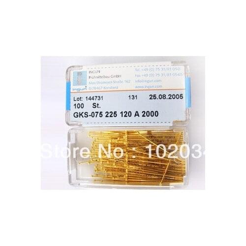 100PCS/LOT INGUN GKS-075-225-120 GKS-075 225 120 A 2000 Spring Test Probe Pogo Pin made in Taiwan