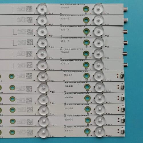 12 PCS LED backlight strip for 50PUF6650 LB-PF3030-GJABL500612AFB2-R-H LB-PF3030-GJABL500612AFB2-L-H 50AFB2-R 50AFB2-L