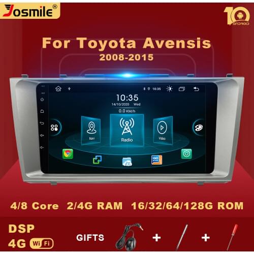 2 din Android 10 Car Multimedia For Toyota Camry 6 40 50 2006-2011Radio GPS Navigation AI Voice Control 4G 64GB Wifi Carplay DSP