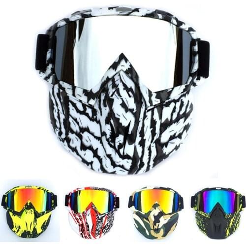 2019 Detachable Cycling Glasses Winter Windproof Glasses Motorcycle Goggles Ski Goggles Multicolor Racing Goggles Glasses