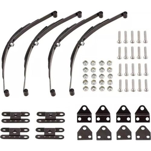 4Pcs 1/10 Rock Crawler Hard Leaf Spring Suspension Stainless Steel Bar for F350 D90 RC4WD Tamiya Axial Truck
