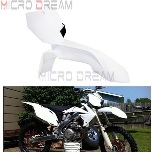 White Motocross Fender Front Number Plate For 85 125 250 300 350 450 500 XCF-W EXC-F SX-F XC-F XC-W EXC SXS XC SX 13-16