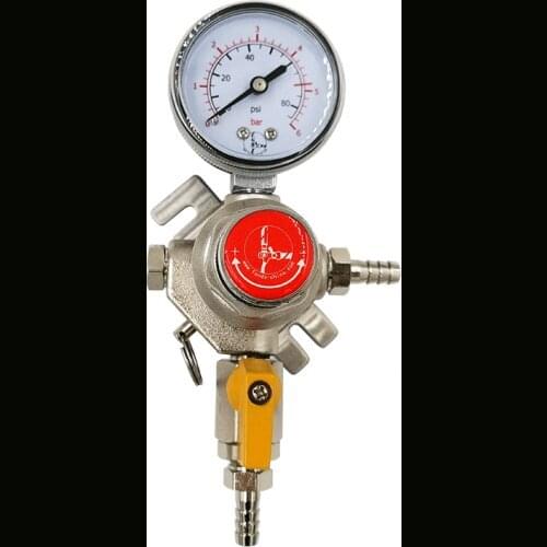 Free Shipping CO2 Regulator With Gas Connector Metal Home Brew Beer Professional Bar Beer Accessories One Block One Connection