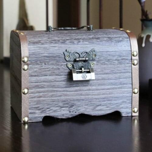 Large Wooden Money Box Piggy Coin Bank for Adults Saving with Lock Secret Money Box Caja Fuerte Dinero Home Decor DB60CQ