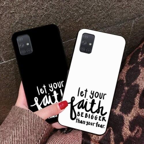 Faith Christian Religious Jesus Fitted Phone Case For Samsung Galaxy A21 A01 A11 A31 A81 A10 A20 A30 A40 A50 A70 A80 A71 A51