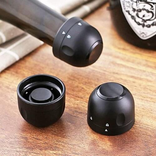 Leak-proof Sealing Bottle Cap ABS Mini Vacuum Sealer Keep Fresh Wine Cork Sparkling Wine Champagne Cap Bar Accessories