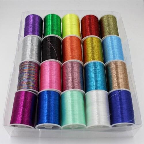 Spools Of Thread Metallic Embroidery Thread DIY Portable Household Manual Sewing Thread Set Multicolor 2020
