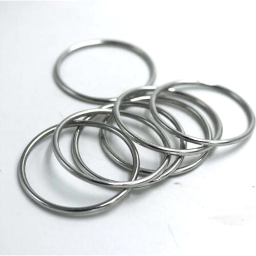 30mm round clothing accessories waist plastic silver/black round belt buckle ring10pcs