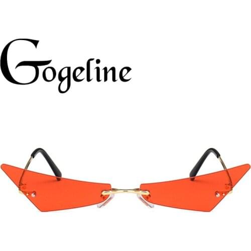 Small Cat Eye Sunglasses Women Men Sexy Triangle Sunglass Female Fashion Ocean Film Cateyes Sun Glasses UV400 Metal Frame
