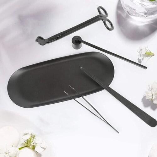 MLGB Candle Wick Trimmer Set Wick Trimmer Candle Snuffer Candle Tray and More Candle Care Kit for Candle Lovers