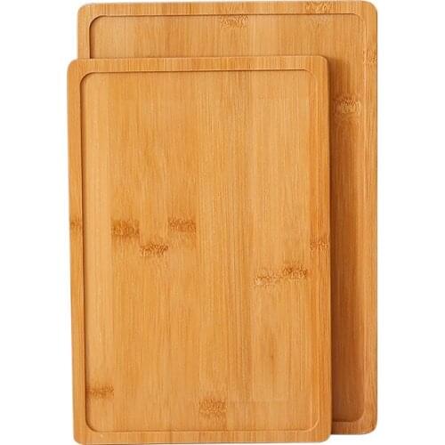 30*20cm Dinner Set Creative Bamboo Tray Japan Style Serving Plate Tea Tray Rectangular Hotel Plate Pizza Steak Sushi Plates