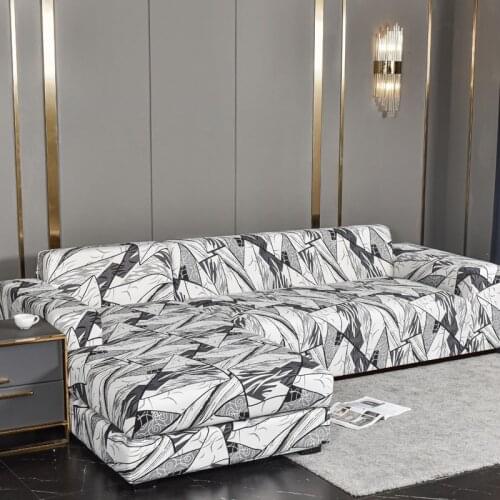New style printed L shape sofa covers for living room sofa protector anti-dust elastic stretch covers for corner sofa cover