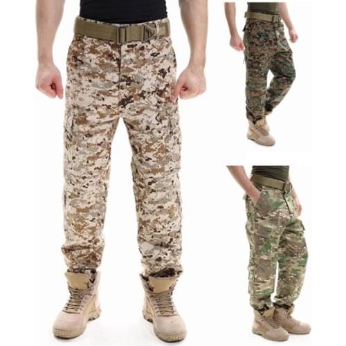 Wholesale High Quality A-TACS FG ACU CP Black Color Ripstop Pants Military Uniform Tactical Desert Camo Hunting Pants BDU Style