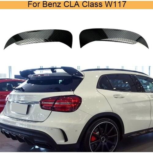 Carbon Look Car Rear Bumper Splitter Spoiler For Benz CLA Class W117 CLA180 CLA200 CLA250 2013-2019 Rear Air Flow Vent Wing