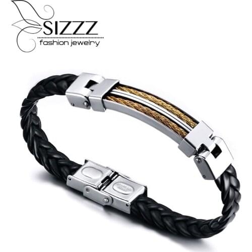 Pulseira Real Romantic Unisex Rope Chain Fashion Hot Sale Jewelry Luxury Mens Bracelets 2015 Leather Snap Friendship Bangles
