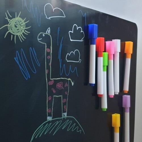 Size Magnetic Blackboard Chalkboard Fridge Sticker Dust-free Chalk Board for Kids School Supplies Office Supplies Black Table