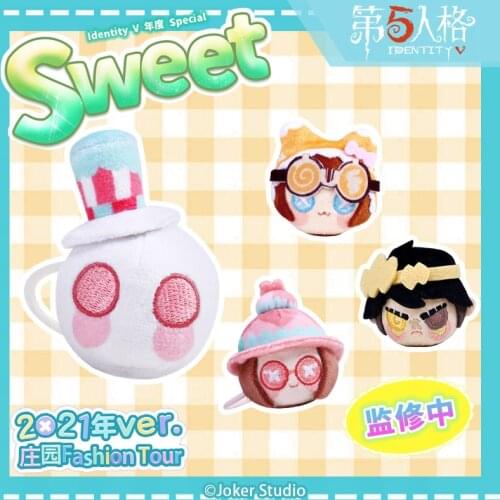 Game Identity V Dessert Theme Tracy Reznik Helena Adams Jack Cute Plush Elastic Hair Rope Ring Girl Double Ponytail Headwear