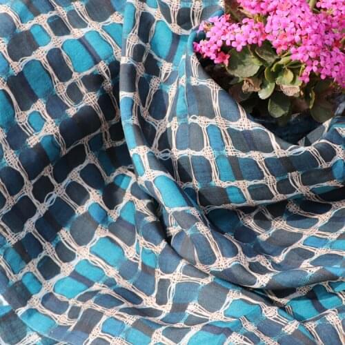 Digital printing pure ramie cloth fabrics,summer dress cloth,DIY patchwork material