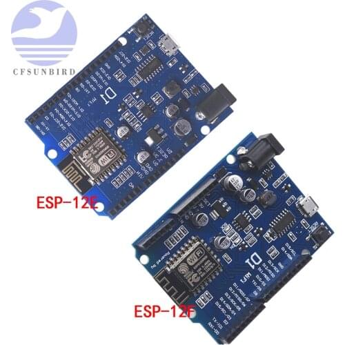 WeMos D1 WiFi UNO R3 Development Board Based ESP8266 ESP-12E ESP-12F Wireless WIFI Module for Arduino IDE