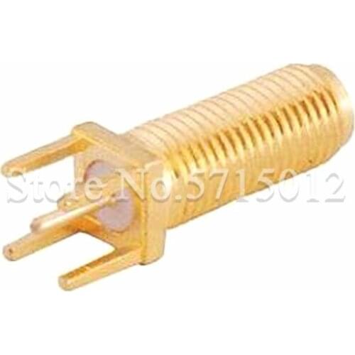 5PCS SMA-KE Gold Plating Famale Socket Connector RF Connector 13mm Lengthen External Thread 18.5mm Total Length with Nut Gasket
