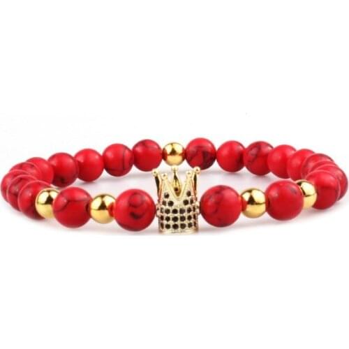 8mm red multicolor nature Agate Onyx Chakra Healing Reiki Buddha Yoga Bracelet elastic adjustable Volcanic Stone Bangles jvg3