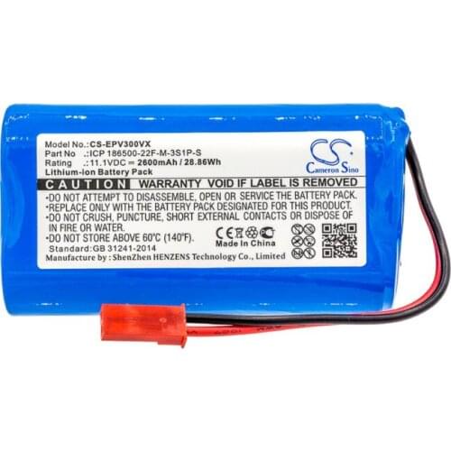 Cameron Sino 2600mAh battery for ELECTROPAN Ilive V3s Pro V5 V5s ICP 186500-22F-M-3S1P-S