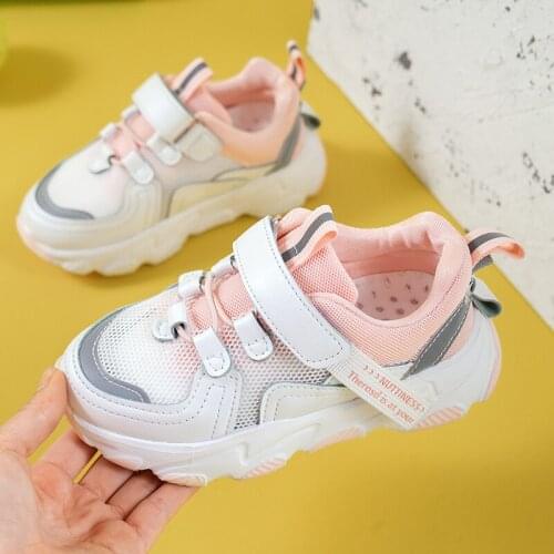 Spring Autumn Kids Shoes Baby Boys Girls Children Casual Sneakers Breathable Mesh Soft Anti-Slip Running Sports Shoes Size 26-36