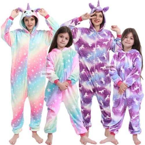 Children Pajamas Unicorn Sleepwear Pyjamas Kids Unisex Winter Baby Girls Stitch Pajamas Set Pijamas Unicornio Pijama Infantil
