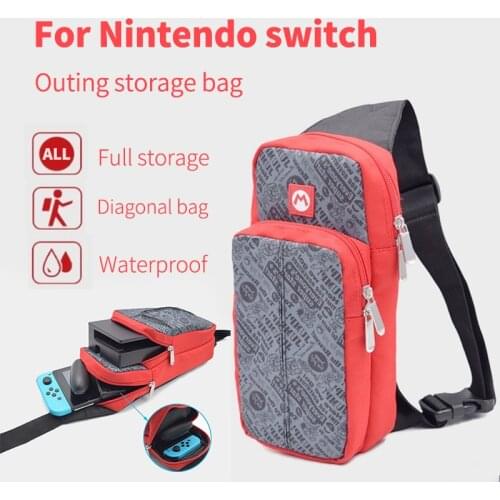 For Nintendo switch bag messenger bag NS theme storage bag portable shoulder strap strap bag full storage waterproof case