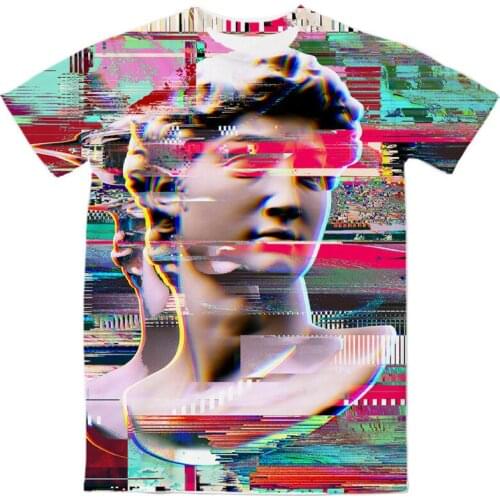 REAL American US SIZE Static Ar Custom Made Sublimation Print Mens Clothing Top T-Shirt