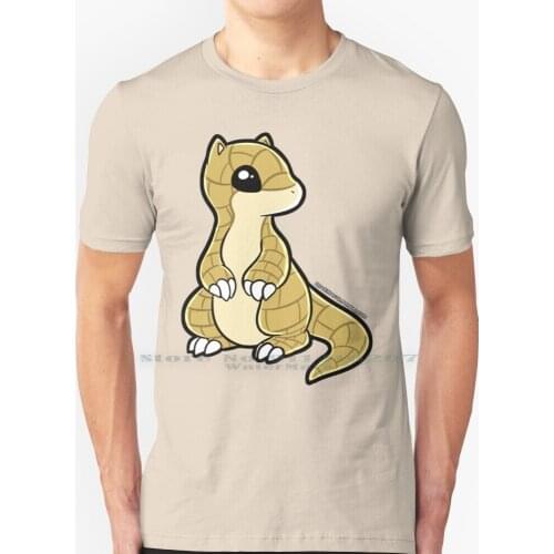 Sandshrew T Shirt 100% Pure Cotton Sandshrew Ground Cute Yellow Gold Sand Nerd Geek Fandom Anime Video Game Game