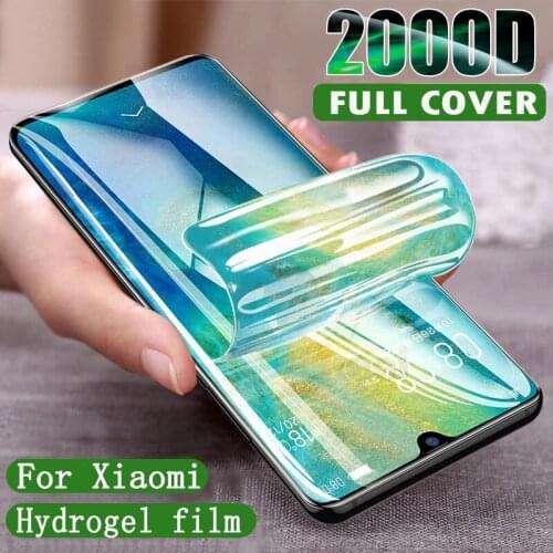 2Pcs Hydrogel Film For Xiaomi poco x3 pro Redmi Note 10 Pro Lite Screen Protector For MI 10 Ultra 9 SE 9T 8 Note 8 8T 7 9 9S Pro