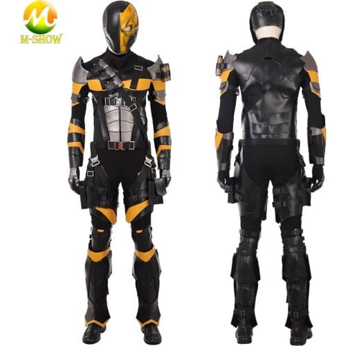 Superhero Slade Joseph Wilson Cosplay Costume Men Armor Suit Jumpsuit Vest Boots Halloween Outfits for Adult Man Any Size